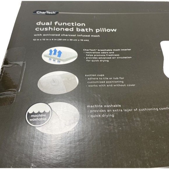 Brand New BED BATH & BEYOND Spa Bath Neck Pillow Cushion Head Rest - Picture 6 of 7